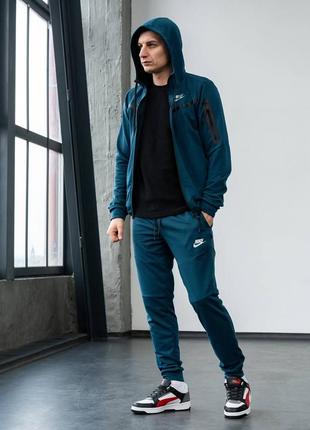 Футболка в подарунок ! підлітковий спортивний костюм чоловічий в стилі nike tech fleece найк теч3 фото