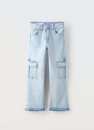 Джинси zara 13-14 років 164 см для дівчинки голубі