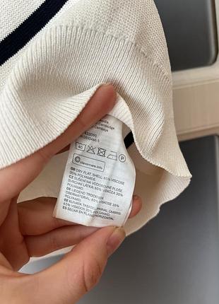 Джемпер молочний в смуги h&m 5