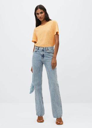 Льняная футболка mango