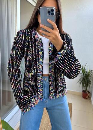Интересный жакет букле р м zara