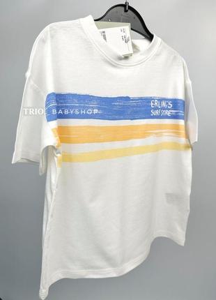 Детская  футболка  h&m для мальчика  8-10 лет 134/140 см оверсайз