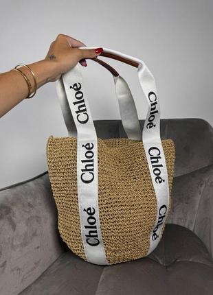 Пляжна брендова сумка chloe