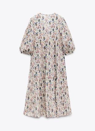 Воздушное ярусное платье-рубашка от zara