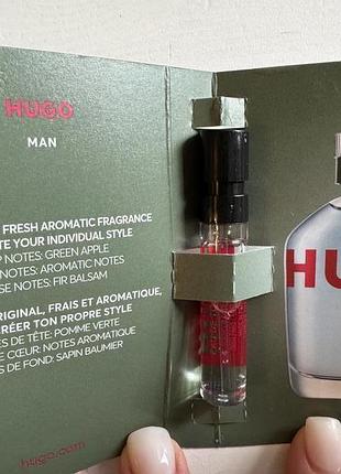 Hugo man 1.2 ml оригинал мужской пробник тестер мужской