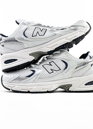 Спортивные кроссовки new balance 550 white green size white silver premium