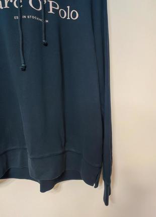 Худі толстовка реглан кофта спортивна чоловіча синя пряма широка marc o polo man, розмір m - l3 фото