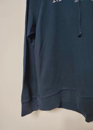 Худи толстовка реглан кофта спортивная мужская синяя прямая широкая marc o polo man, размер m - l