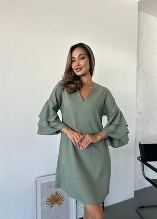 Лляна сукня міні