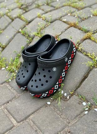 Кроксы черные женские 36-41р