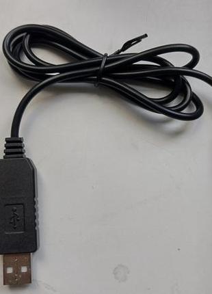 Кабель прямой usb 5.5mm x 2.1mm dc 9v 12v 100 см