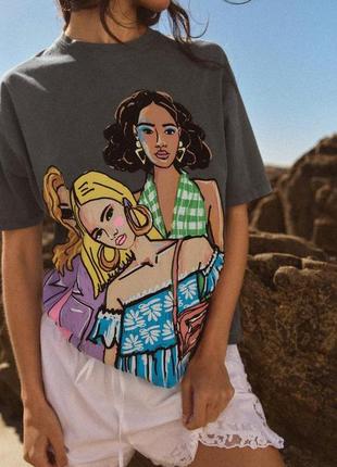 Футболка овер модні дівчата zara розмір m оригінал