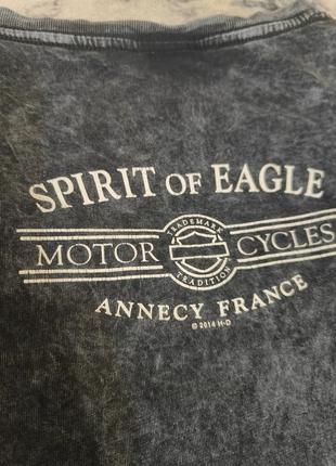 Harley davidson женская кислотно-выбеленная черная футболка с короткими рукавами, размер m7 фото