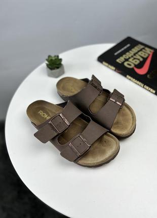 Капці шльопки такпки босоніжки сандалі birkenstock rohde