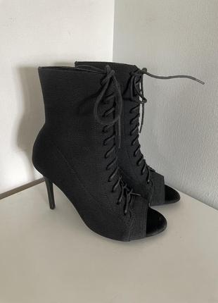 Туфлі для танців хілс heels на шнурівці