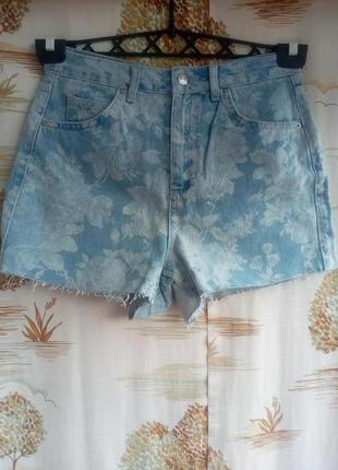 Стильные джинсовые шорты mom topshop