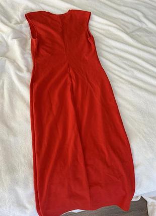 Червона коктейльна сукня zara (м), 38