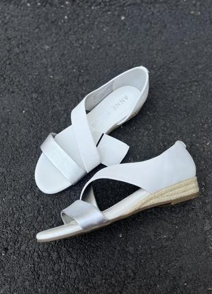 Вишукані шкіряні босоніжки anne klein. оригінал.