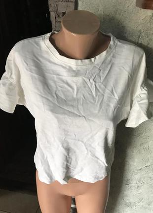 Футболка топ в рубчик 46-482 фото