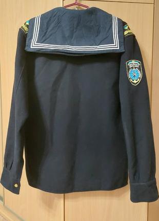 Фланка синя утеплена форма курсантская морская хдма