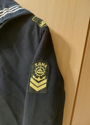 Фланка синя утеплена форма курсантская морская хдма