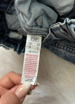 Детские шорты джинсовые шорты для мальчика шорты для мальчика f&amp;f р.98-104