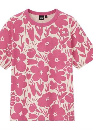 Футболка в квітковий принт з колекції uniqlo & marimekko