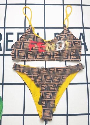 Купальник в стиле fendi
