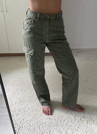 Джинси брюки карго mango zara