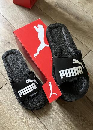 Новые тапки шлепанцы флип флопы puma purecat