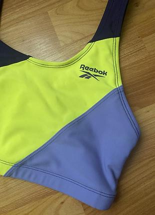 Спортивний топ reebok оригінал, розмір xs / для фітнесу, йоги, стретчінгу