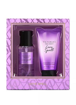 Подарунковий набір victoria's secret love spell gift set оригінал вікторія сікрет
