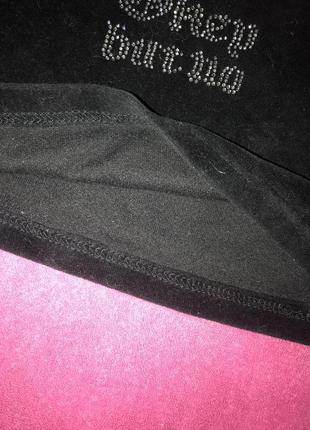 Велюровый топ с камнями bershka