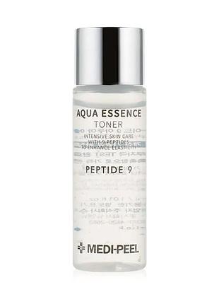 Міні версія зволожуючий тонер з комплексом 9 пептидів medi-peel peptide 9 aqua essence toner 30 мл