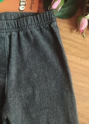 Плотные лостны, брюки на милашку george на 2-3 года2 фото