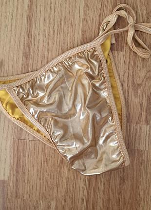 Низ от купальника плавки золотистые
