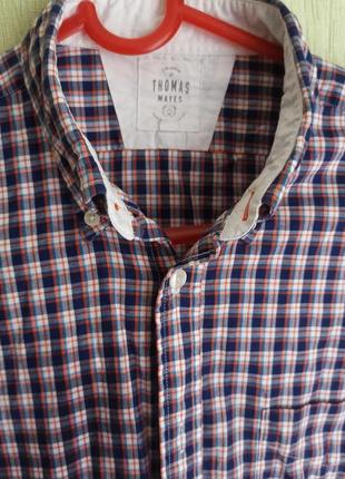 Клетчатая фиолетовая рубашка оверсайз мужская или унисекс картата вільна сорочка темна...