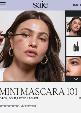 Міні-туш для вій saie mini mascara 1014 фото