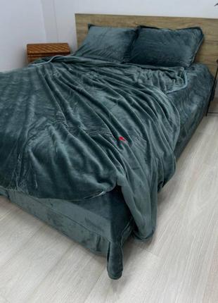 Комплект велюрової постільної білизни «моніка» (ю)