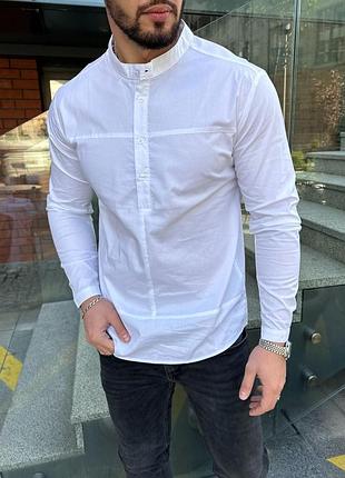 Рубашка из хлопка, стильные молодежные рубашки