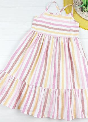 Платье в полоску от gap kids на 6-7 лет, 116-122 см.