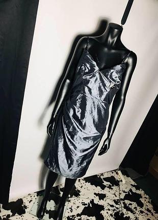 Нове блискуче плаття george + бретельки