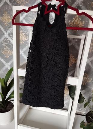 Блуза майка с гипюром