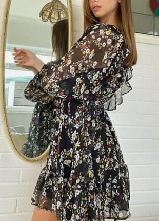 Topshop dress floral print шифон👗💋