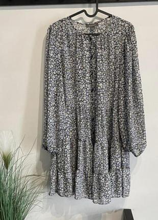 Шифоное платье а-силуета primark 💗👗
