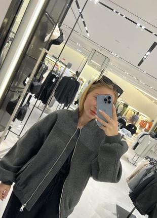 Бомбер zara бомбер теплый2 фото