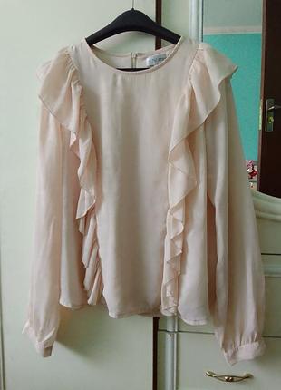 Стильная блузка нюд