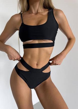 Раздельный купальник. стильный женский купальник.