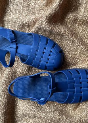Детские аквашузы или маленький размер-синие босоножки аквашузы