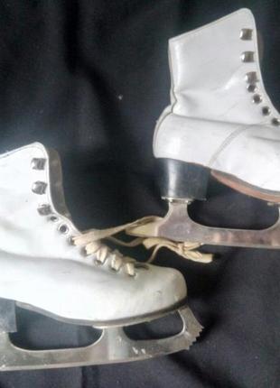 Коньки ледовые для фигурного катания подростковые женские ссср